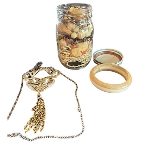 Mystery Earth and Elegance Boho Jewelry Jar - Picture 1 of 9
